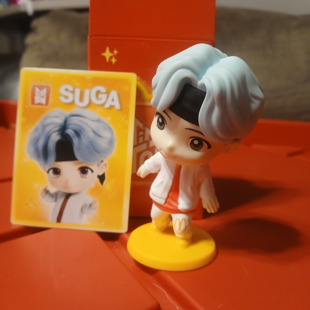 SUGA Collectible Toy Figure with Card